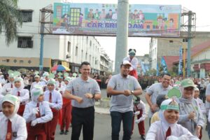 Polres Inhu Gelar Car Free Day Spesial Hari Lalu Lintas Bhayangkara ke-70 Dan Hidup Sehat