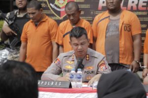 Polres Inhu Ungkap Sindikat Curanmor dan Pemalsuan STNK, 10 Tersangka Ditangkap