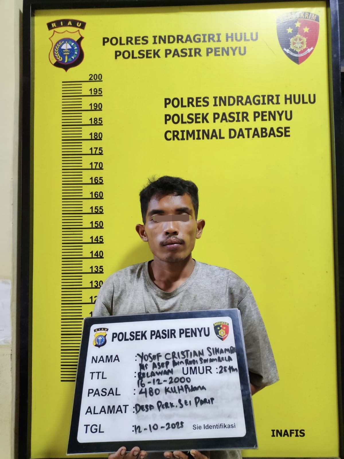 Polisi Pasir Peyu Berhasil Amankan Pencuri Motor di Waktu Singkat