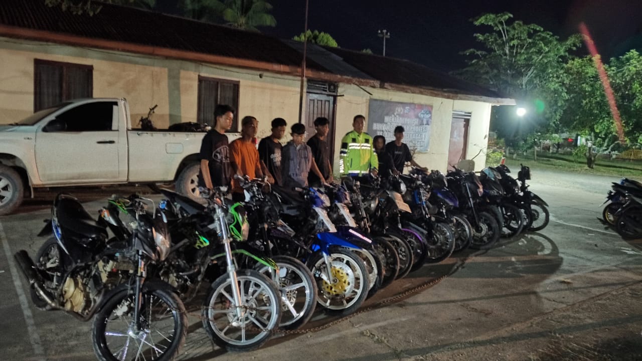 Bikin Resah Knalpot Brong Dan Balap Liar Dilaporkan Warga, Polsek Pasir Penyu Bergerak Cepat