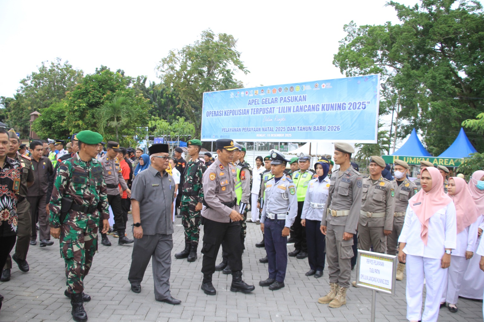 Pengecekan Akhir Personel Dan Sarpras, Polres Inhu Gelar Apel Operasi Lilin LK 2025