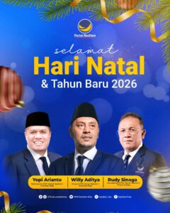 DPW Partai NasDem Riau Sampaikan Ucapan Selamat Natal 2025 dan Tahun Baru 2026