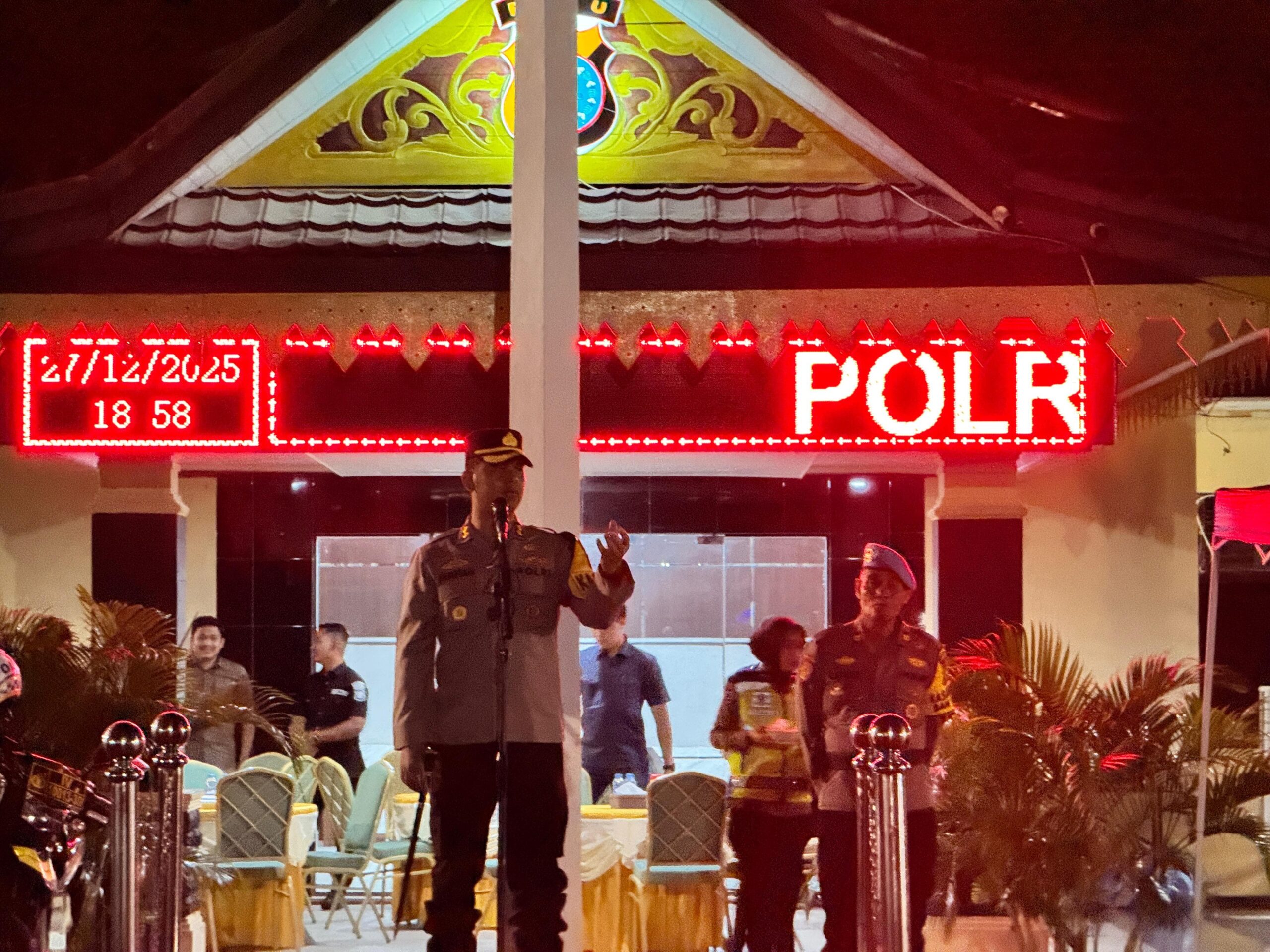 Kapolres Inhu Pimpin Birukan Kota Rengat, Kehadiran Polisi Ditengah Libur Nataru