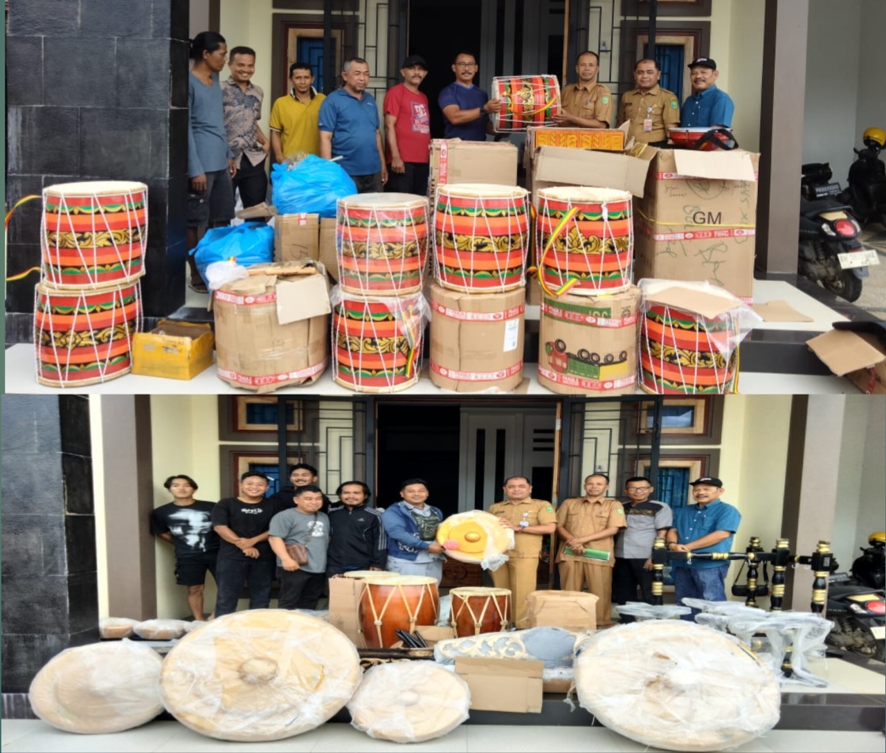 H. Suwardi Ritonga S.E Serahkan Bantuan Alat Musik Kesenian Jawa dan Minang