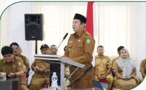 Wabup Inhu Pimpin Rakor Kepala Desa, Tekankan Evaluasi Program dan Kesiapan Nataru