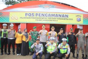 Kapolres Inhu Pantau Pelaksanaan Pengamanan Nataru di Pospam Lirik