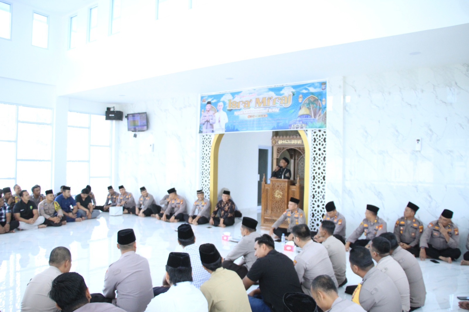 Polres Inhu Peringati Isra’ dan Mi’raj, AKBP Eka: Jadikan Renungan Untuk Memberikan Pelayanan Terbaik