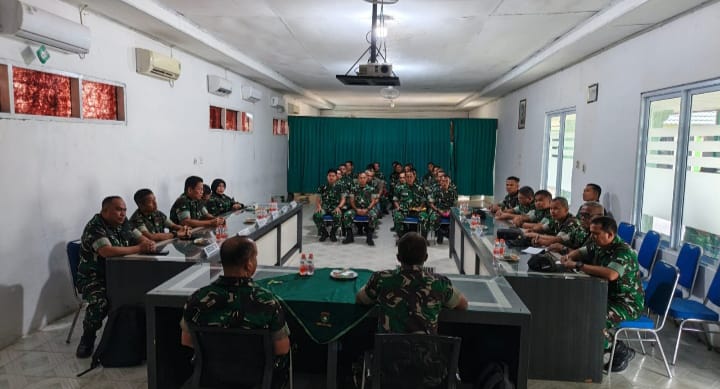 Tim Wasrik Current Audit Itdam XIX/TT Laksanakan Kunjungan Kerja di Kodim 0302/Inhu-Kuansing