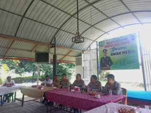 Kapolres Inhu Gelar Silaturahmi dengan Insan Pers Jelang Pindah Tugas