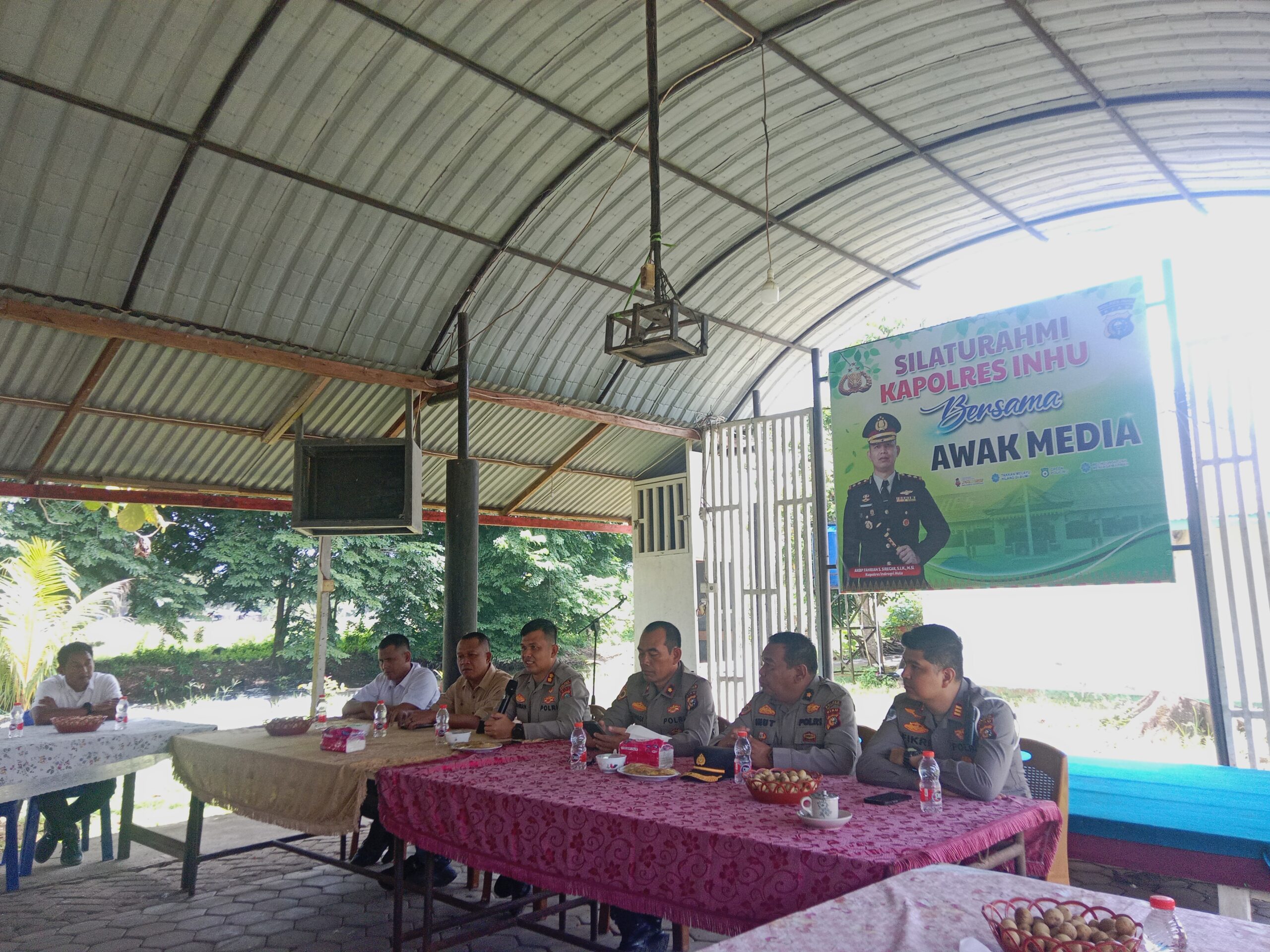 Kapolres Inhu Gelar Silaturahmi dengan Insan Pers Jelang Pindah Tugas