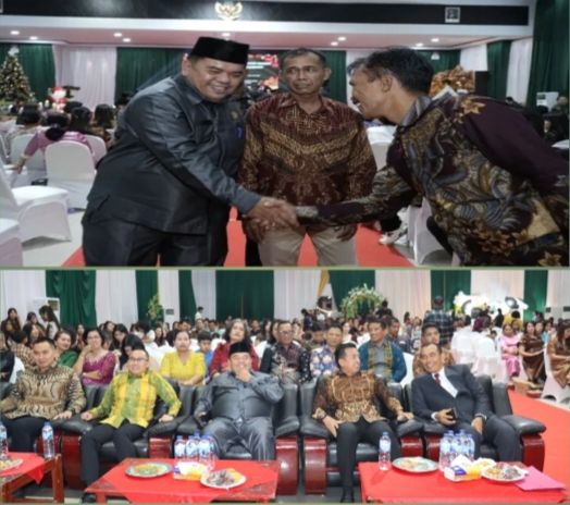 Ketua DPRD Inhu Hadiri Perayaan Natal Keluarga Besar Polres Inhu