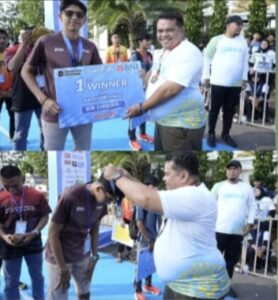 Ketua DPRD Inhu Hadiri dan Ikuti Runers PSMTI, Serahkan Hadiah Winner 1 5K