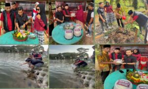 Peringati HUT ke-53 Partai dan Milad Megawati ke-79, DPC PDI Perjuangan Inhu Gelar Aksi Pemulihan Ekosistem