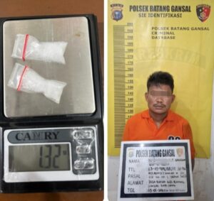 Jadikan Desa Lokasi Transaksi Narkoba, Polsek Batang Gansal Sikat Pengedar Sabu