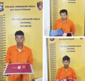 Satres Narkoba Polres Inhu Angkut Tiga Tersangka Dari Desa Pekan Heran, Puluhan Paket Sabut Ditemukan