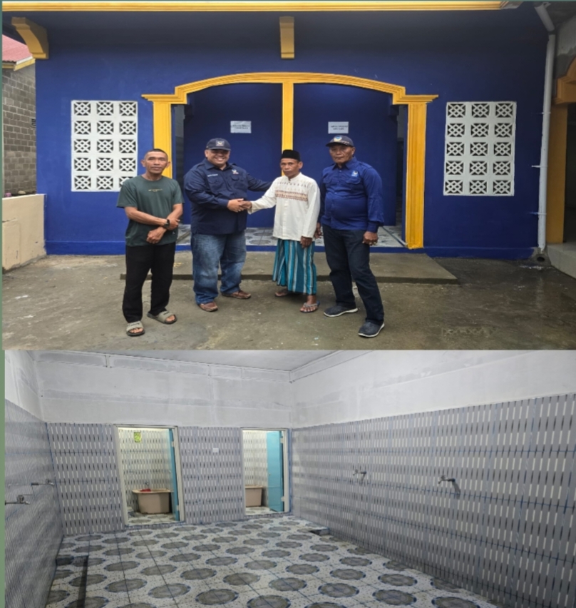 Sambut Ramadan 1447 H, Ketua DPRD Inhu Sabtu Pradansyah Sinurat Serahkan Bantuan Restorasi Kakus di Masjid Baiturrahman Desa Redang