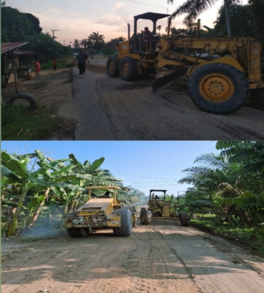 Sampena Peringatan Hari Jadi Inhu Yang KE -70, Ketua DPRD Lakukan Perbaikan Jalan Desa Pekanheran – Rantau Bakung Secara Mandiri