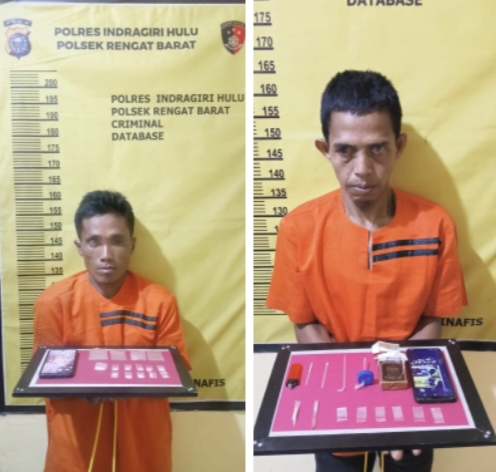 Dalam Tiga Jam, Polsek Rengat Barat Bekuk Dua Pelaku Narkotika