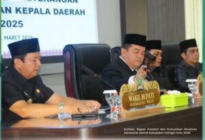 Ketua DPRD Inhu Pimpin Paripurna Penyampaian LKPJ 2025