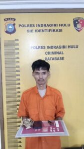 Miliki 7 Paket Sabu, Pemuda Desa Kampung Pulau Digelandang ke Polres Inhu