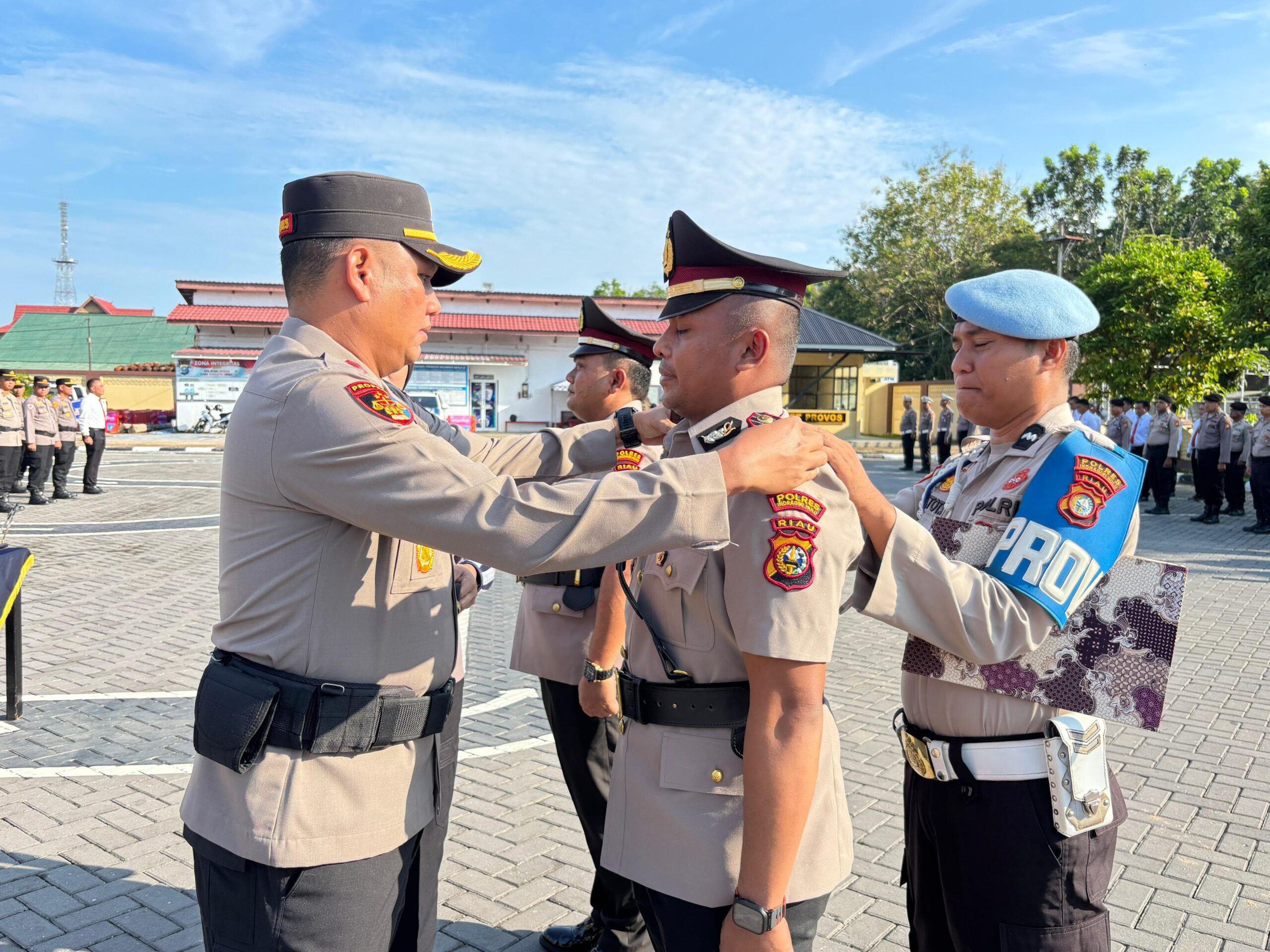 Kapolres Inhu Pimpin Sertijab Kapolsek Batang Gansal