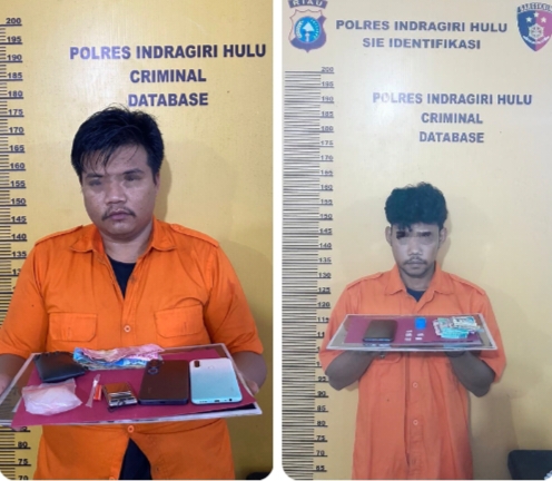 Narkoba Lagi, kali Ini Dua Pemuda Kelurahan Kampung Dagang Rengat Dicokok Polisi