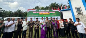 Sinergi Dalam Penanggulangan, Polres Inhu Resmikan Dan Kukuhkan Kampung Tangguh Anti Narkoba