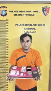 Pengedar Sabu di Kampung Besar Seberang Diciduk Satresnarkoba Polres Inhu