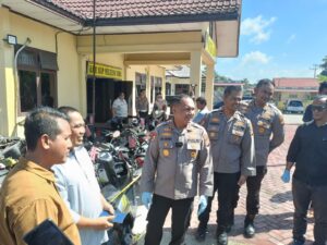Polres Inhu amankan enam tersangka dan 63 BB sepeda motor hasil curanmor