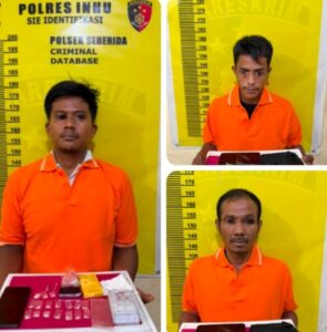 Polisi Gerebek Rumah Kontrakan di Pangkalan Kasai, 18 Paket Sabu dan 3 Orang Diamankan