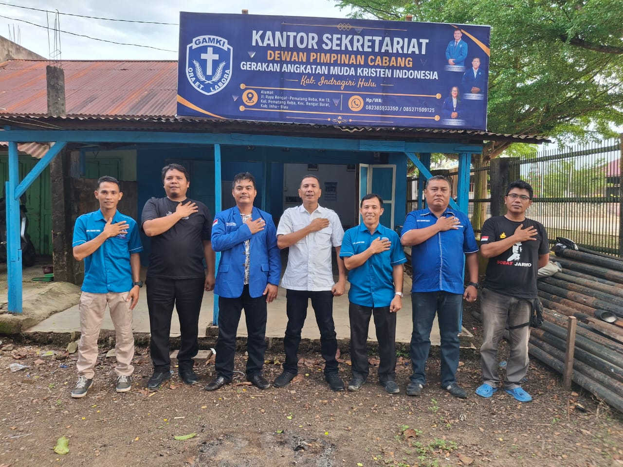 Sat Intelkam Polres Inhu Kunjungi Kantor Sekretariat GAMKI Inhu, Ini Tujuannya