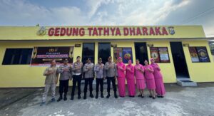 Kunker Kapolres Inhu ke Polsek Batang Gansal, Resmikan Gedung Hingga Pesan Kolaborasi Jaga Kamtibmas