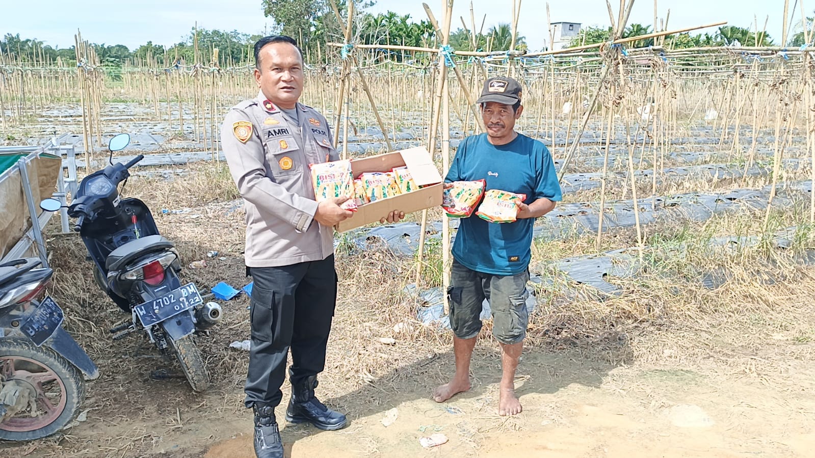 Polres Inhu & PT Talang Jerinjing Sawit Solid: Tanam Ulang Jagung Pipil Topang Ketahanan Pangan Nasional