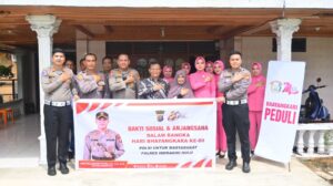 Rangkaian Hari Bhakti Hari Bhayangkara Ke-80, Kapolres Laksanakan Anjangsana ke Purnawirawan Polri