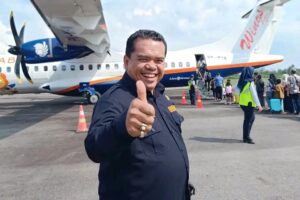 Ketua DPRD Inhu Hadiri Peresmian Penerbangan Perdana Wings Air diBandara Japura