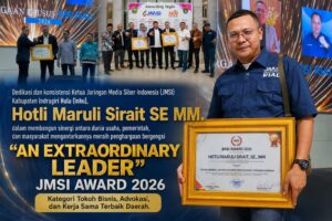 Hotli Maruli Sirait Raih Anugerah “An Extraordinary Leader” JMSI Award 2026 Berdedikasi Bangun Sinergi Dunia Usaha dan Pemerintah
