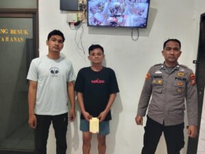 Tim Opsnal Polres Inhu tangkap Bobby Meong Pelaku Curanmor saat dalam perjalanan