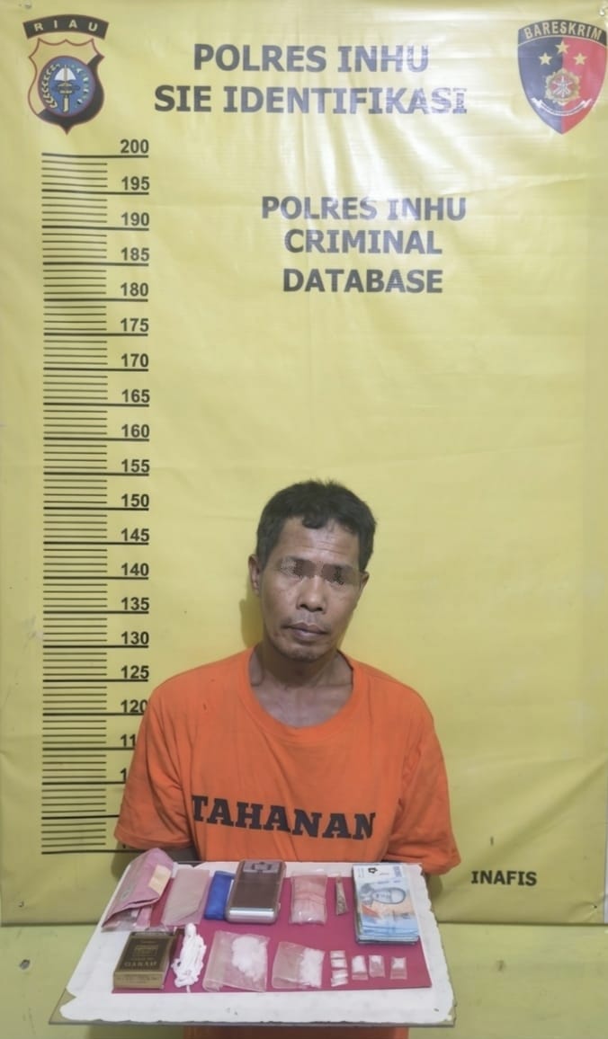 Pengedar Sabu di Grebek Polsek Kelayang, Lubang Tanah Kunci 15,46 Gram Sabu