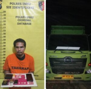 Sabu 4,18 Gram dan Tronton Hino Disita, Jaringan Edar di Inhu Diciduk Polsek Kelayang