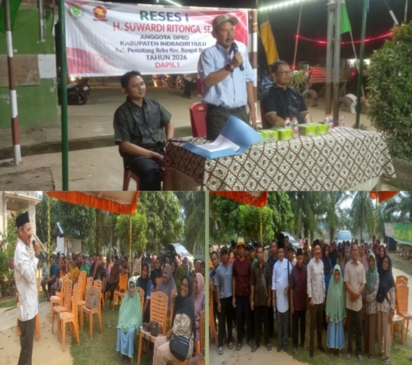 Suwardi Ritonga Gelar Reses 3 Titik Di Rengat Barat, Tampung Aspirasi dan Sosialisasikan Larangan Bakar Lahan
