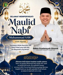 Ketua DPRD Inhu Ucapkan Selamat Maulid Nabi 1448 H: Teladani Akhlak Rasulullah