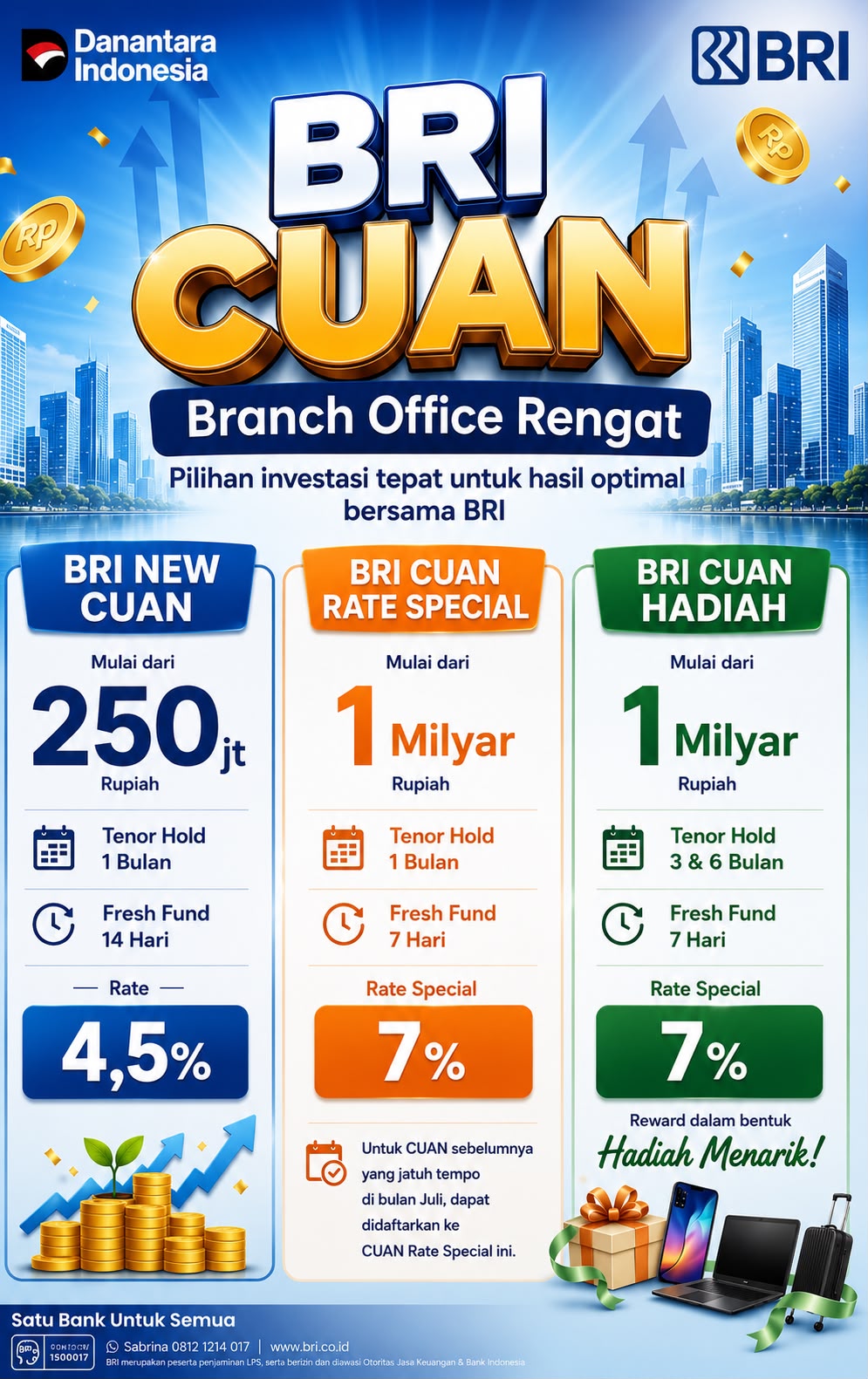 BRI Kanca Rengat Tawarkan Solusi Investasi Aman Lewat Program BRI CUAN