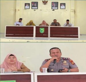 Kapolsek Rengat Barat Kompol Amriadi Hadiri Rapat Persiapan MTQ KE-XXVII Tingkat Kecamatan