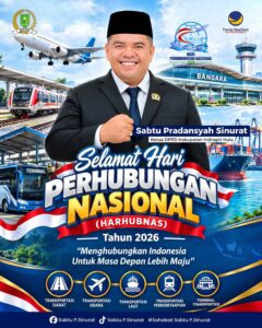 Ketua DPRD Inhu Sabtu Pradansyah Sinurat Ucapkan Selamat Hari Perhubungan Nasional 2026