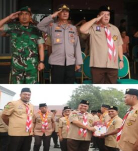 Ketua DPRD Inhu Sabtu P. Sinurat Hadiri Upacara Apel Besar Peringatan Hari Pramuka ke-65