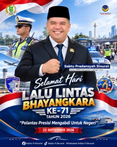 Ketua DPRD Inhu Sabtu Pradansyah Sinurat Ucapkan Selamat Hari Lalu Lintas Bhayangkara Ke-71