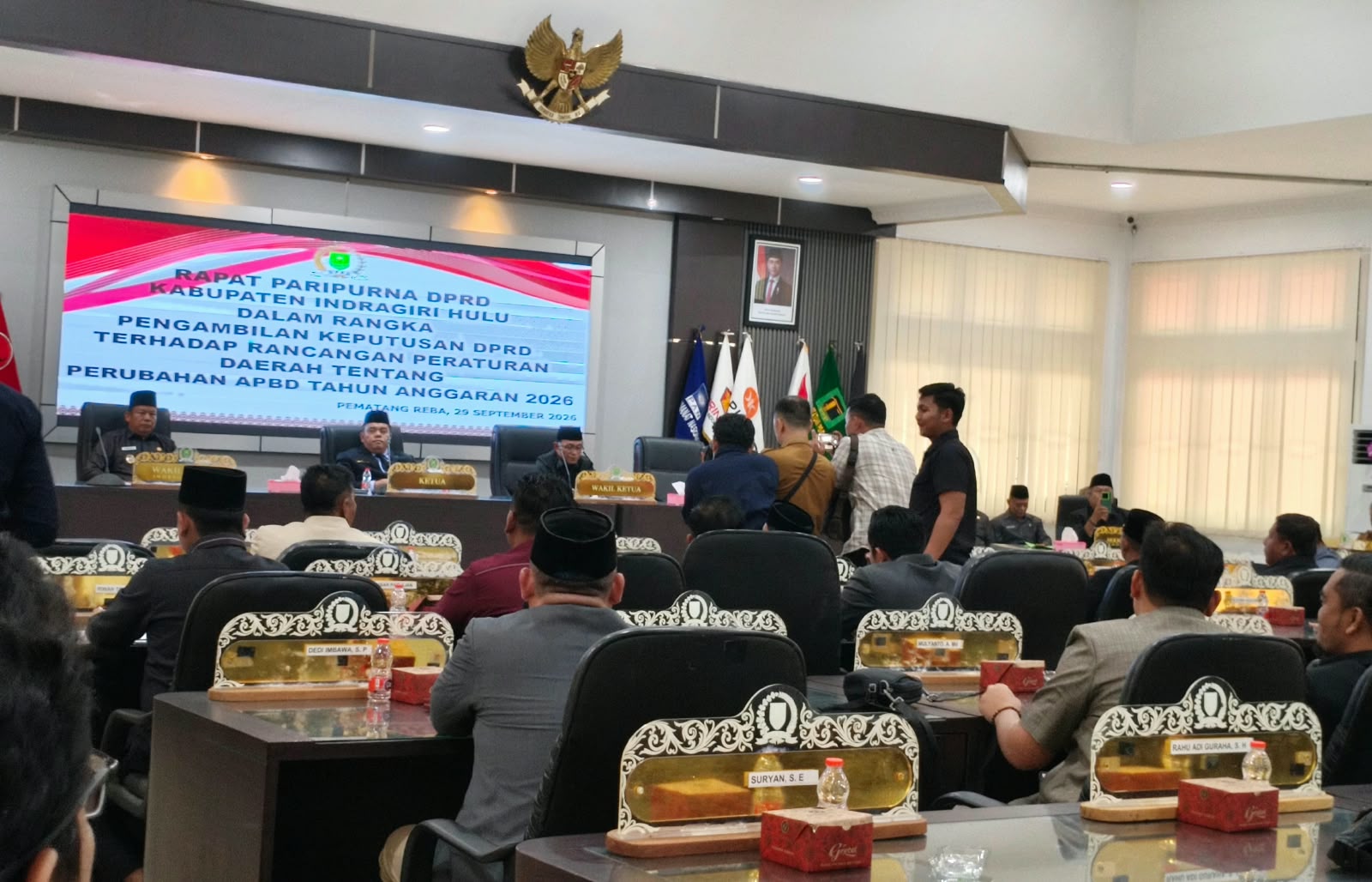 Kandas di Ujung Voting, ‎Paripurna Memanas! APBD Perubahan Inhu 2026 Terjungkal dalam Voting 25-13