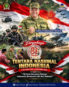 Ketua DPRD Inhu Sabtu Pradansyah Sinurat Ucapkan Dirgahayu TNI ke-81