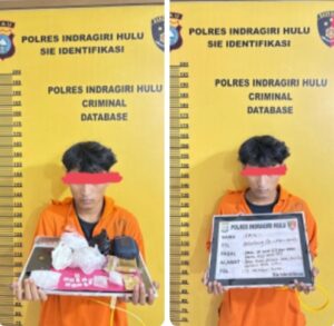 Berantas Sarang Narkoba, Polres Inhu Kembali Amankan 2 Terduga Pelaku Narkotika