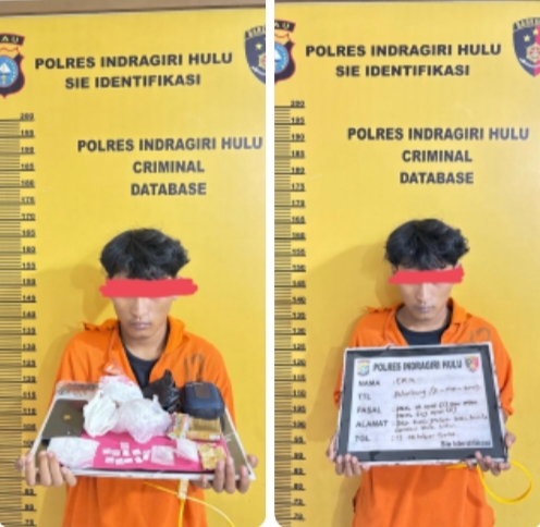 Berantas Sarang Narkoba, Polres Inhu Kembali Amankan 2 Terduga Pelaku Narkotika